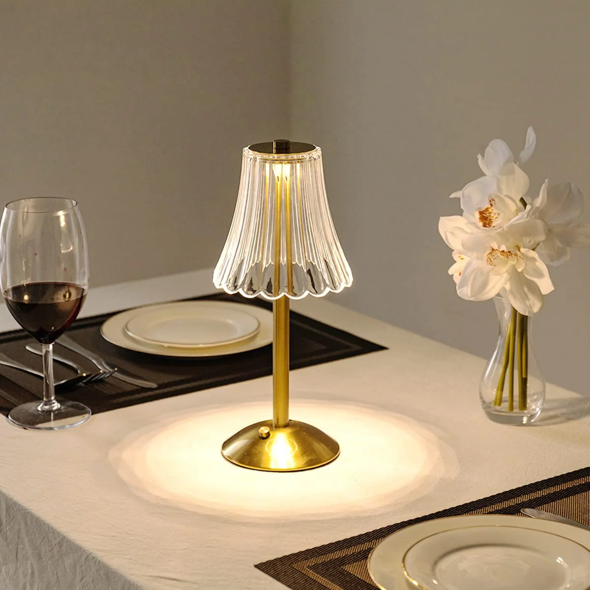 Golden Crystal Table Lamp - Image 6
