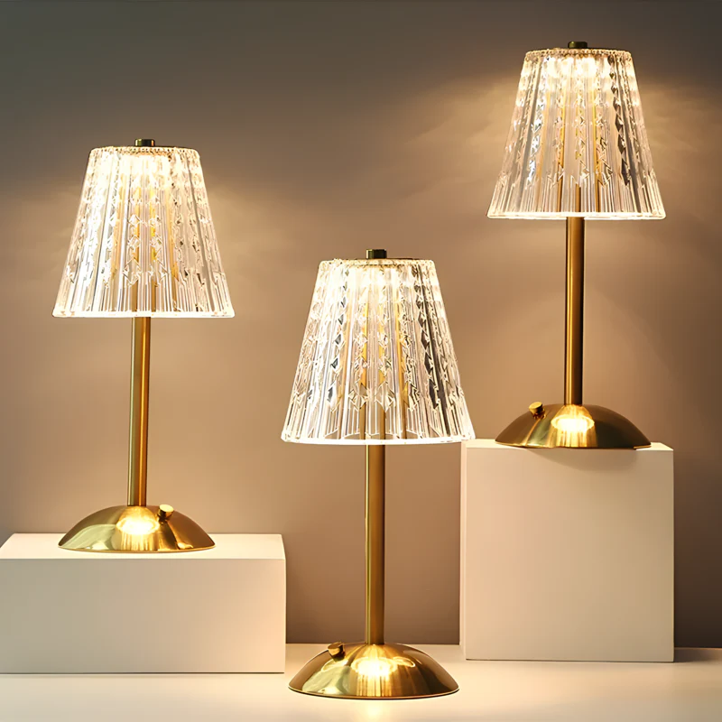 Golden Crystal Table Lamp - Image 8